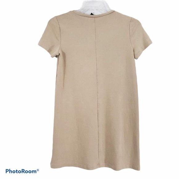 Forever 21 Woman's Sz S Dress tan short sleeves - Picture 2 of 3